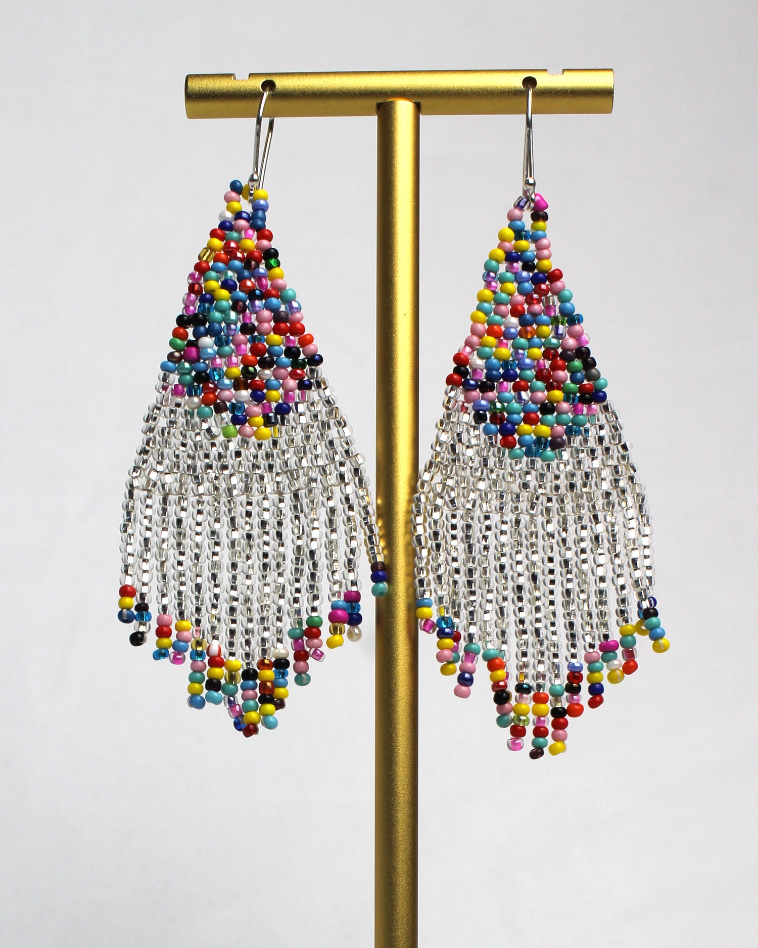 WHOLESALE Confetti Fringe Earrings - 925 Silver Hooks