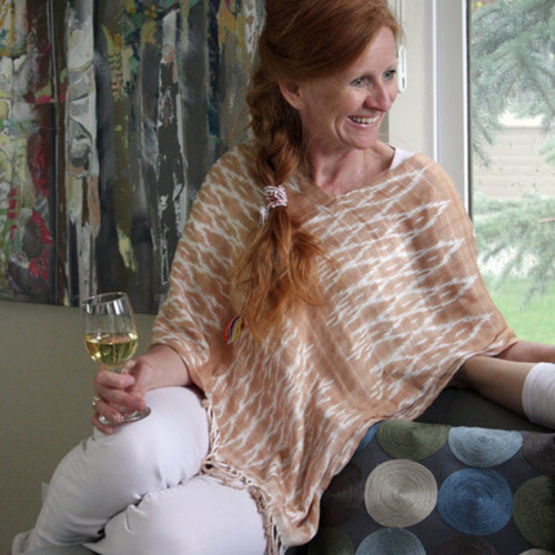 WHOLESALE Jaspe Poncho Golden Beige