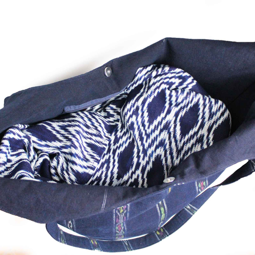 WHOLESALE Lago Beach Bag Navy Blue