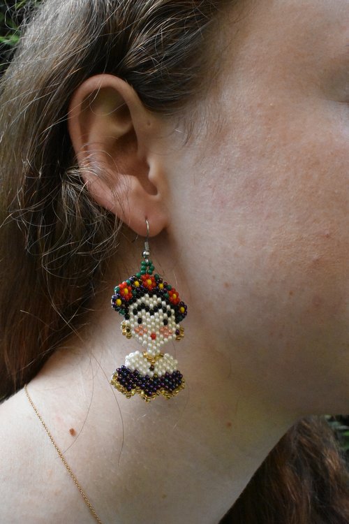 WHOLESALE Frida Earrings (with body) - 925 Silver Hooks