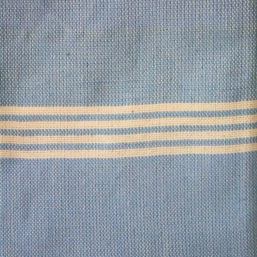 WHOLESALE 100% Cotton Dish Towels-Sky Blue/Off White Stripes (x1)