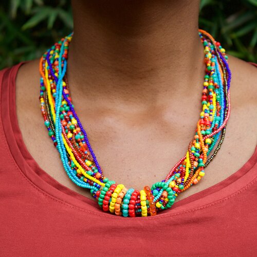 WHOLESALE Multicolored Playful Necklace