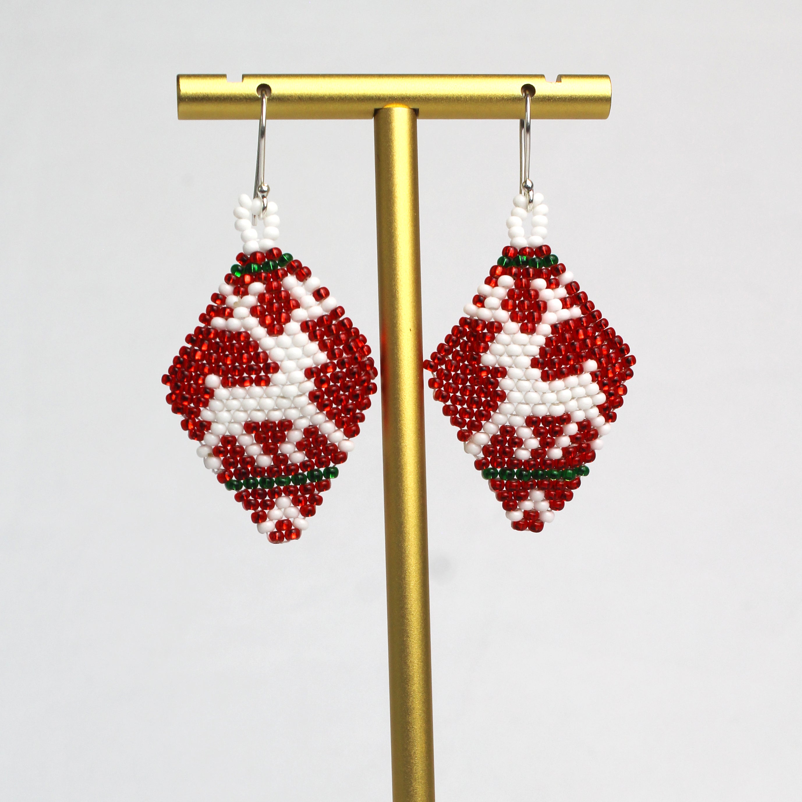 WHOLESALE Petite Reindeer Fringe Earrings - 925 Silver Hooks