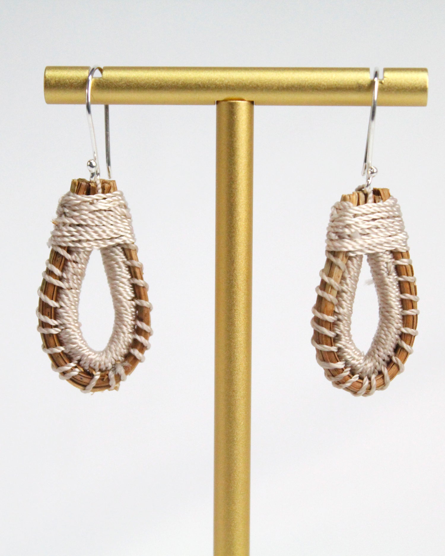 WHOLESALE Rustic Teardrop Earrings - 925 Silver Hooks