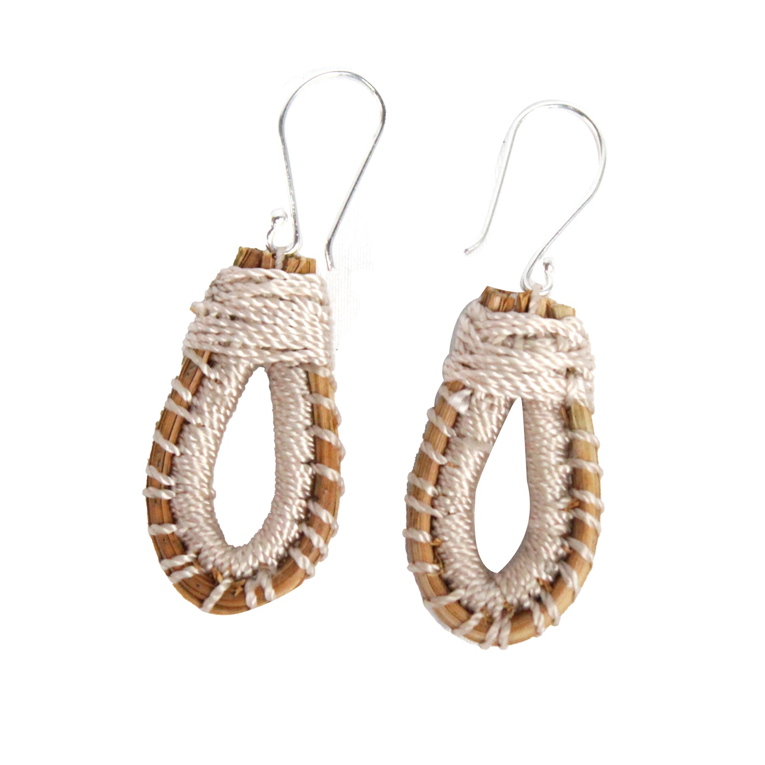 WHOLESALE Rustic Teardrop Earrings - 925 Silver Hooks