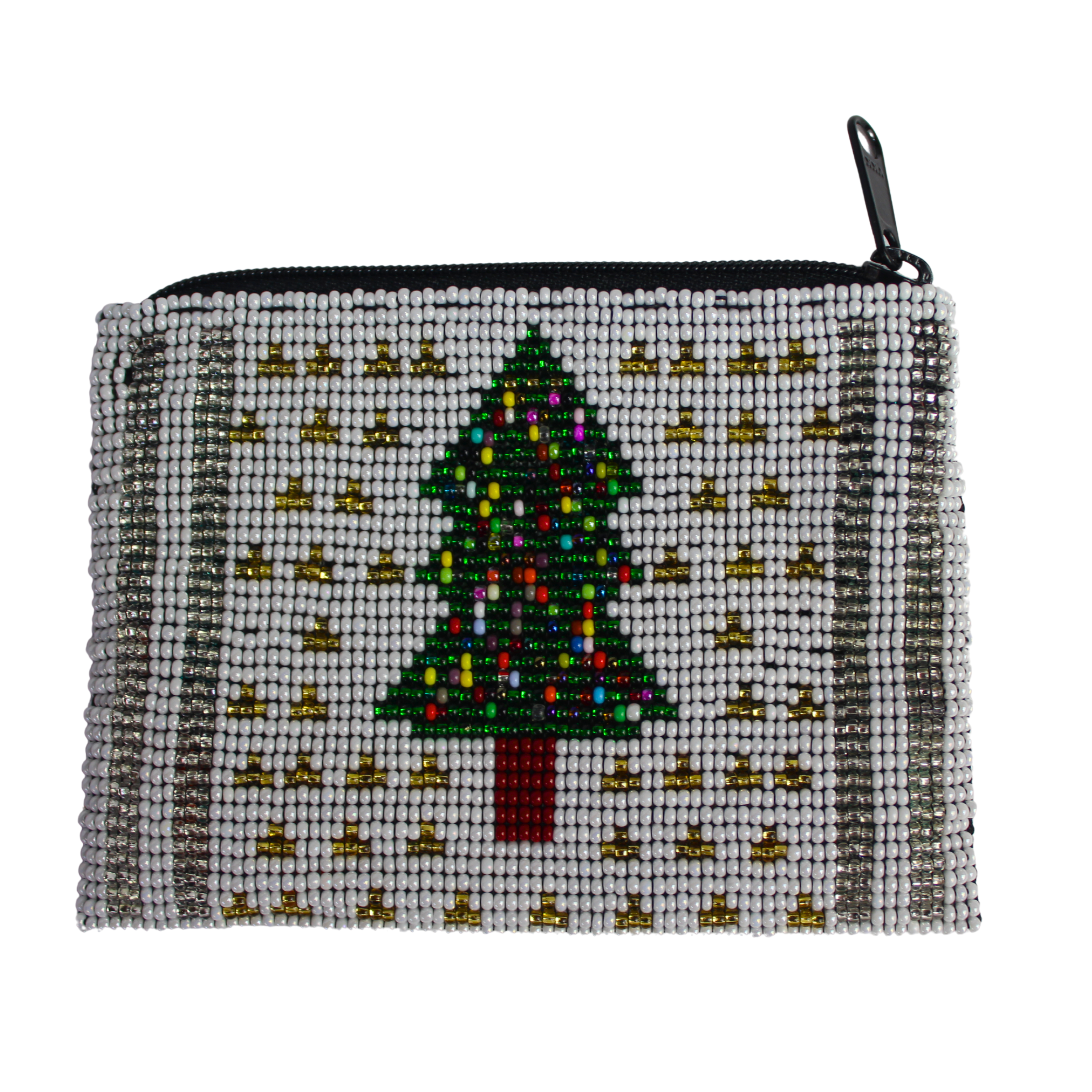 WHOLESALE Christmas Tree Beaded Coin Purse