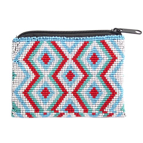 WHOLESALE Turquoise Horizons Beaded Coin Purse