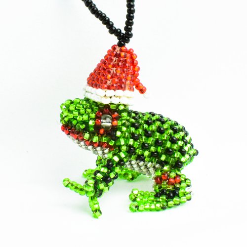 QUICK SHIPPING 📦📩 - Frog with Santa Hat