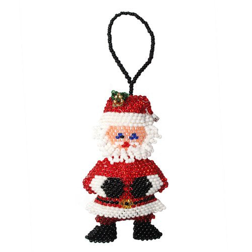 QUICK SHIPPING 📦📩 - Beaded Santa Large Ornament