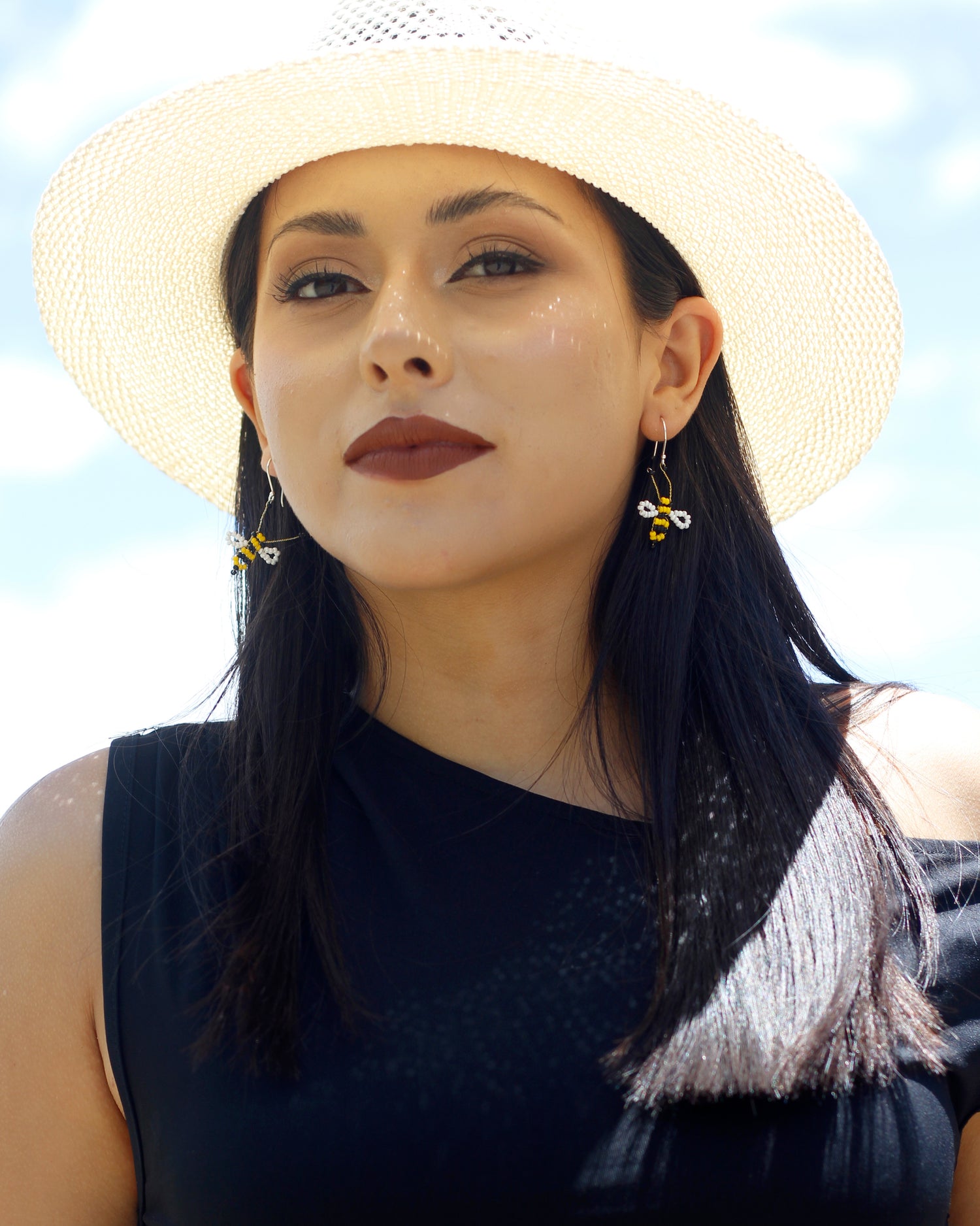 WHOLESALE Bee Earrings - 925 Silver Hooks