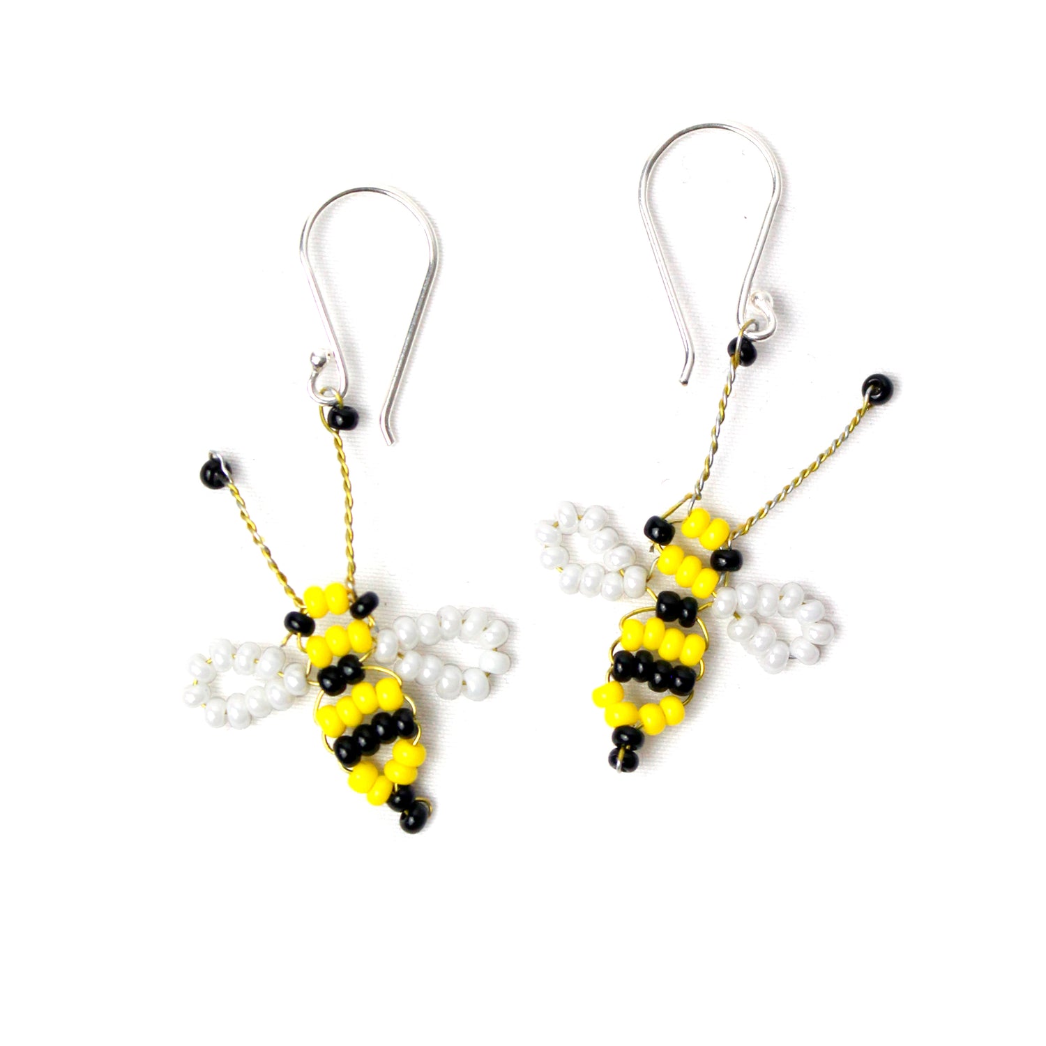 WHOLESALE Bee Earrings - 925 Silver Hooks