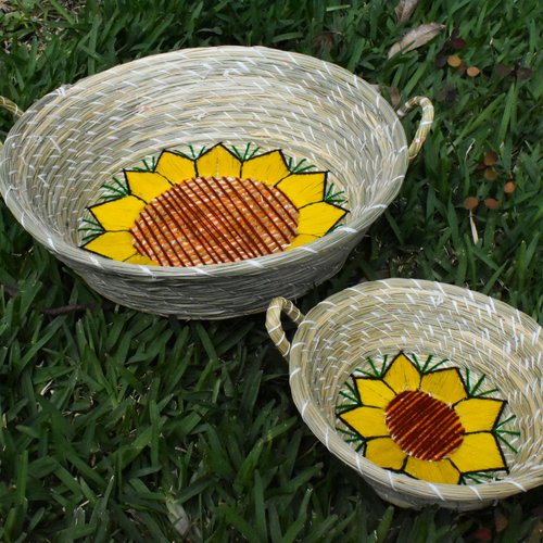 WHOLESALE Blooming Sunflower Basket Small