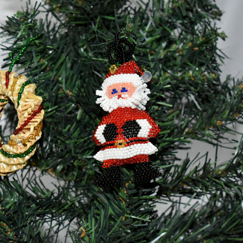QUICK SHIPPING 📦📩 - Beaded Santa Large Ornament