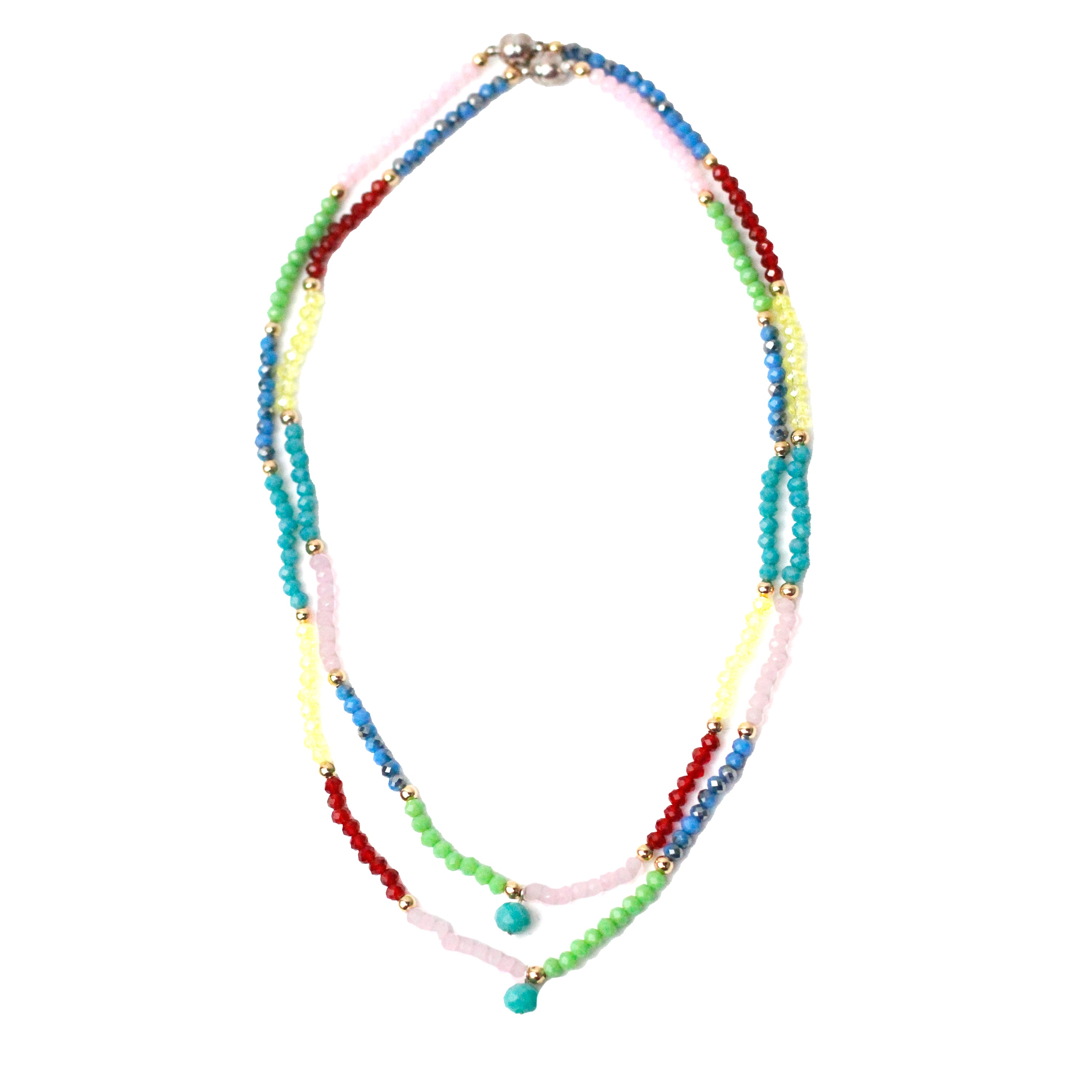 WHOLESALE Double Rainbow Necklace
