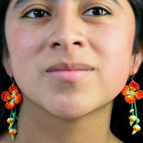 WHOLESALE Flower Earrings - 925 Silver Hooks