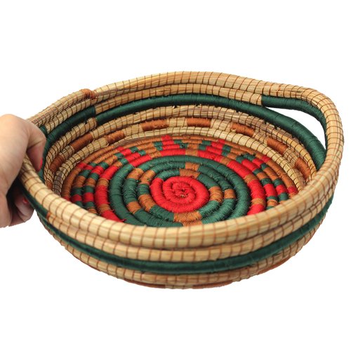 WHOLESALE Holiday Pine Needles Basket with Handles