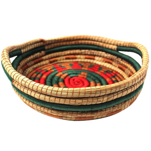 WHOLESALE Holiday Pine Needle Basket with Handles