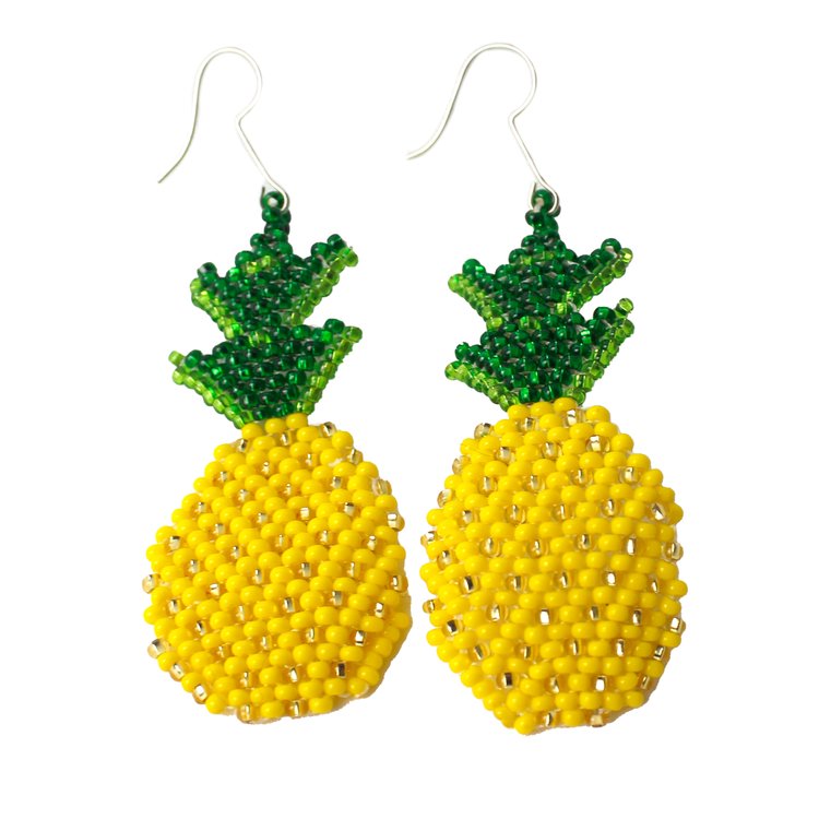 WHOLESALE  Pineapple Beaded Earrings