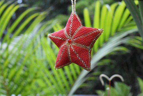 WHOLESALE Red Star Stuffed Ornament