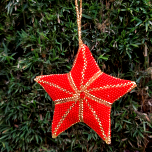 QUICK SHIPPING 📦📩 - Red Star Stuffed Ornament