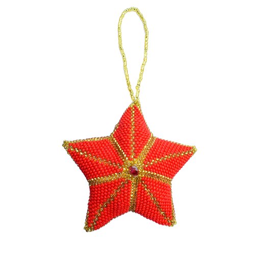 WHOLESALE Red Star Stuffed Ornament