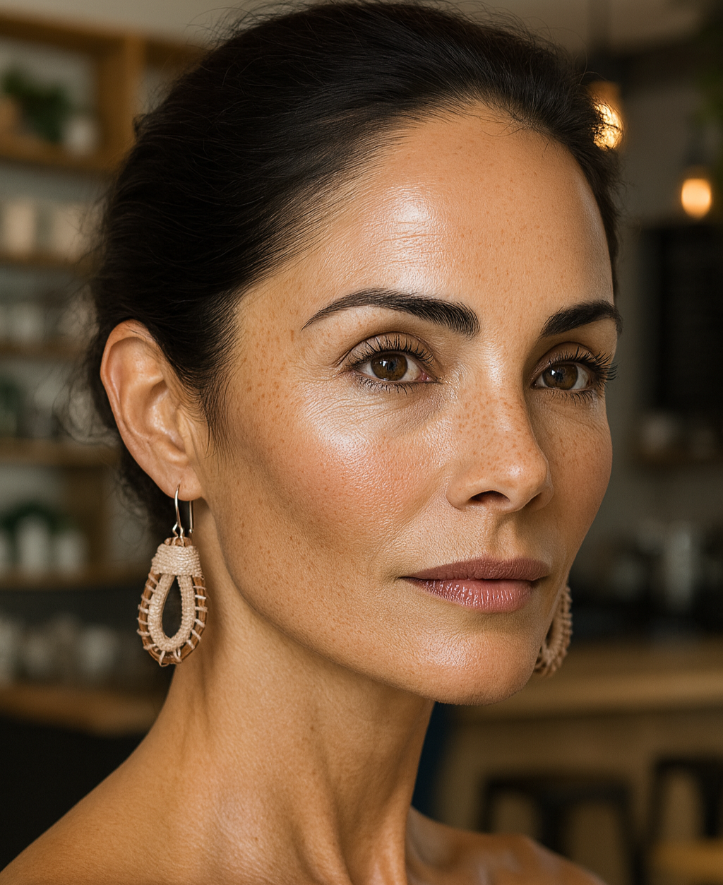 WHOLESALE Rustic Teardrop Earrings - 925 Silver Hooks