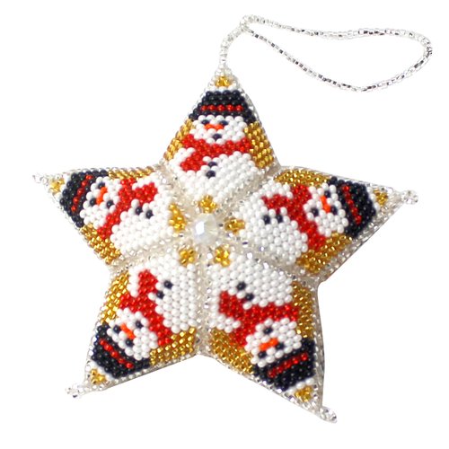 WHOLESALE Snowman Star - Gold