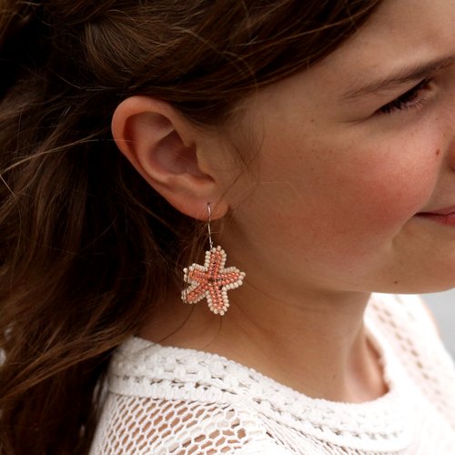 WHOLESALE Starfish Beaded Earrings