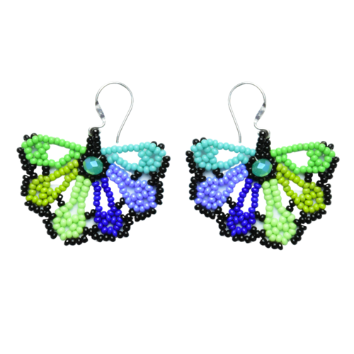 WHOLESALE Artful Fluttering Earrings - 925 Silver Hooks