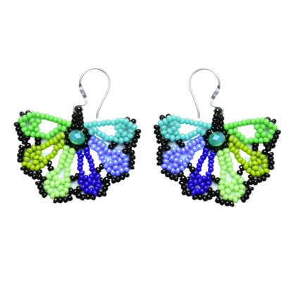 WHOLESALE Artful Fluttering Earrings - 925 Silver Hooks