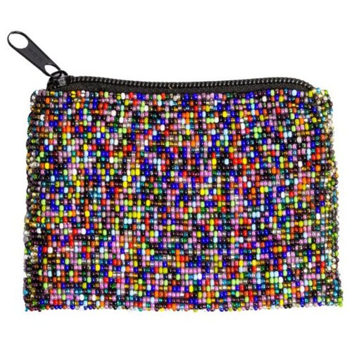WHOLESALE Beaded Coin Purse Multicolor