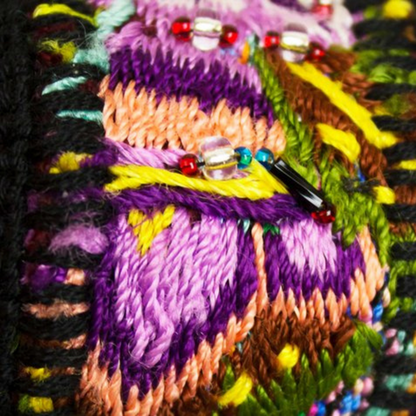 WHOLESALE Tapestry Huipil Cuff - Black
