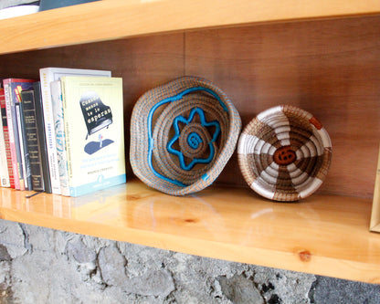 WHOLESALE Earth Striped Pine Needle Basket