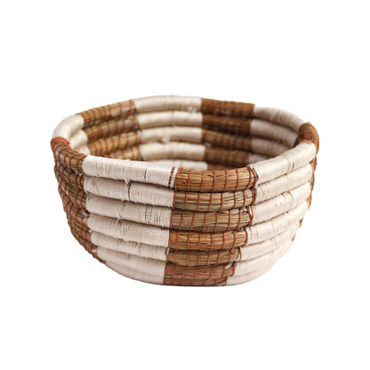 WHOLESALE Earth Striped Pine Needle Basket