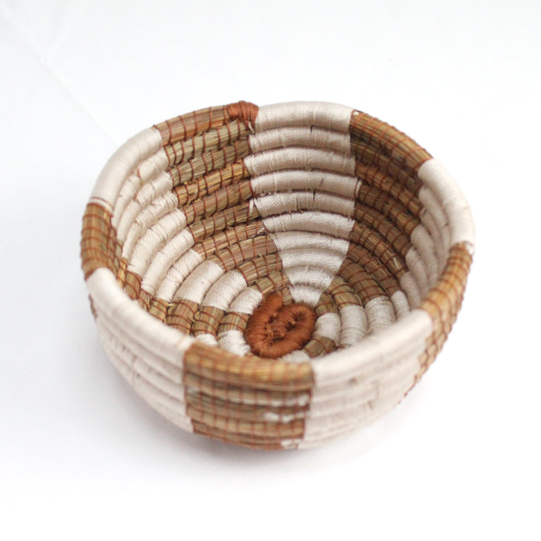 WHOLESALE Earth Striped Pine Needle Basket