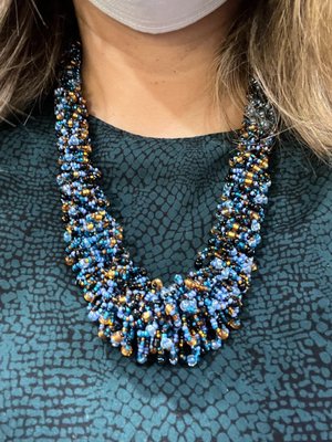 WHOLESALE  Blue Spark Necklace