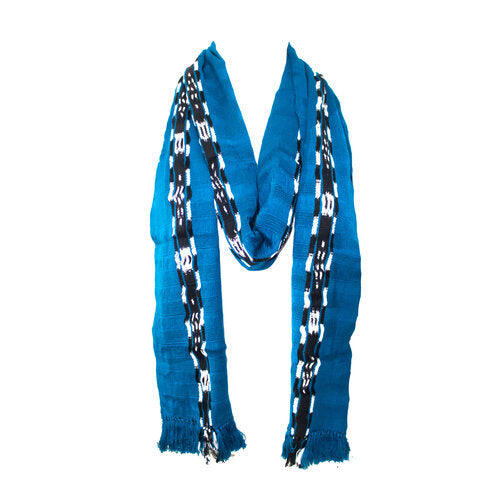 WHOLESALE Dark Turquoise Ikat Scarf