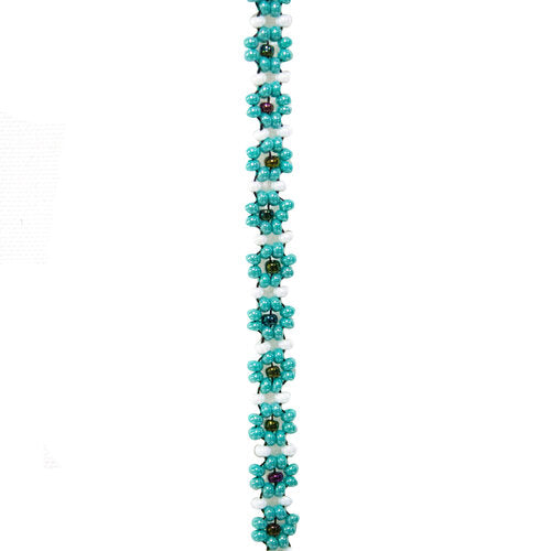 WHOLESALE Beaded Eyeglass Strings Blue Flowers
