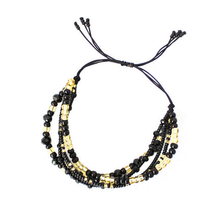WHOLESALE Five Strand Bracelet  Black