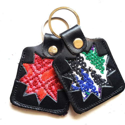 WHOLESALE Leather Key Fob  Black