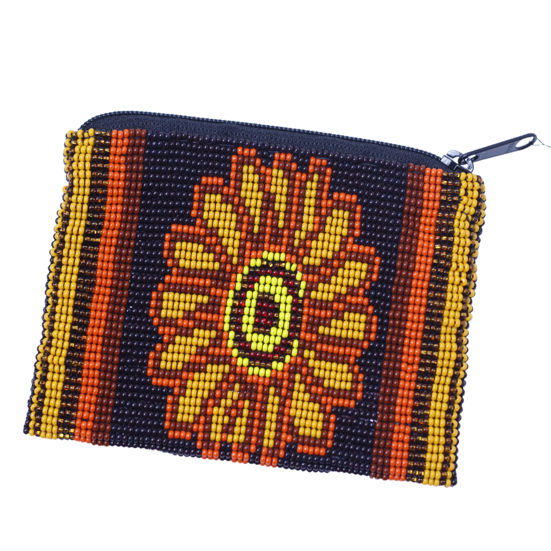 WHOLESALE Sunflower Beaded Coin Purse