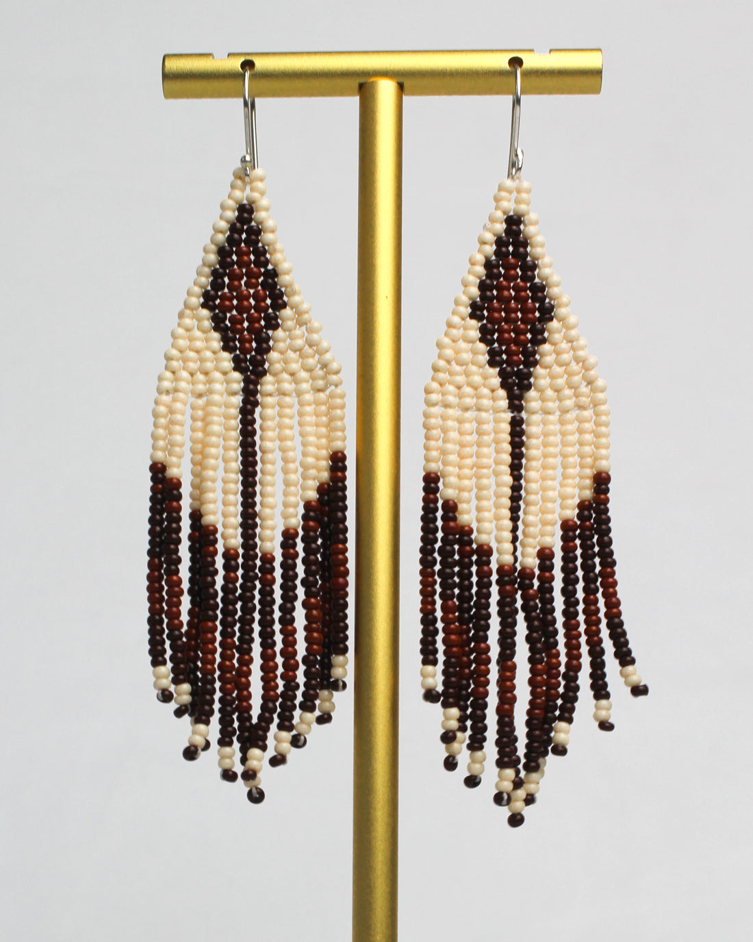 WHOLESALE Terra Cotta Fringe Earrings - 925 Silver Hooks