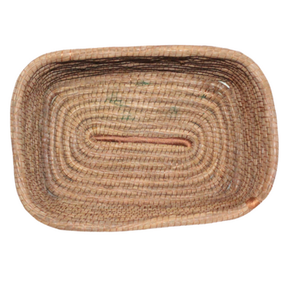 WHOLESALE Pine Needle Basket - Rectangular Large