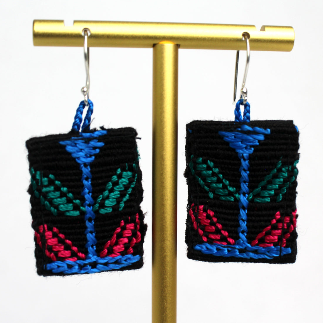 WHOLESALE Woven Tree Earrings - 925 Silver Hooks