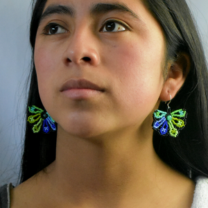 WHOLESALE Artful Fluttering Earrings - 925 Silver Hooks