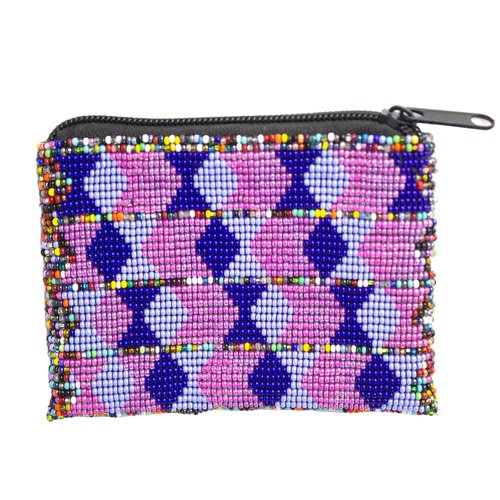 QUICK SHIPPING 📦📩 - Lavender Blue Beaded Coin Purse