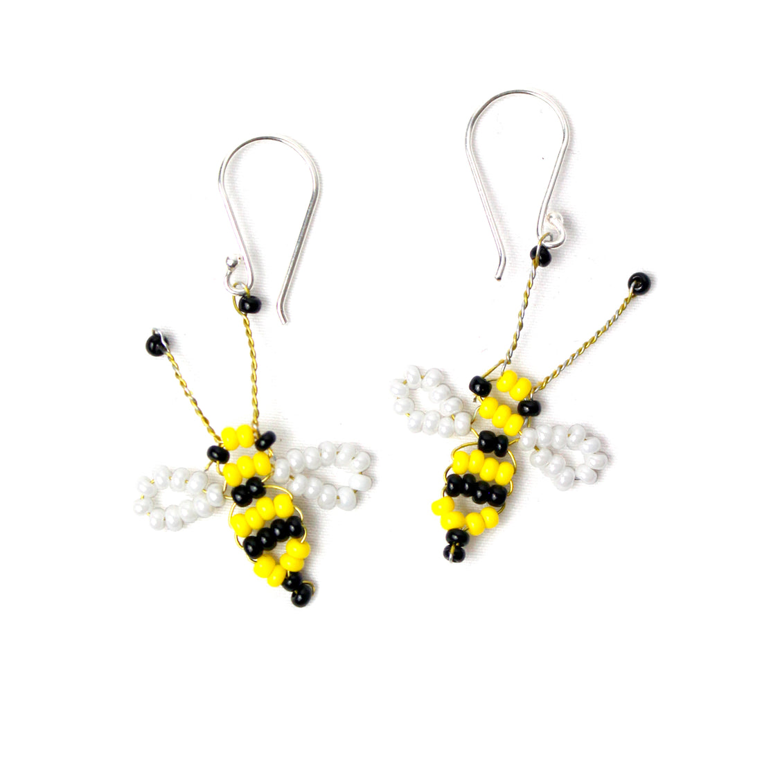 WHOLESALE Bee Earrings - 925 Silver Hooks