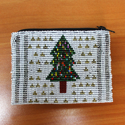 WHOLESALE Christmas Tree Beaded Coin Purse