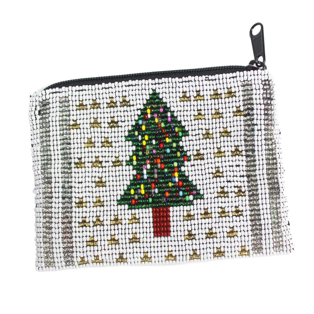 WHOLESALE Christmas Tree Beaded Coin Purse