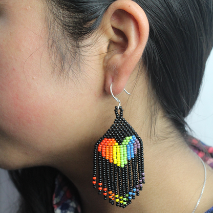 WHOLESALE Colors of Rainbow Earrings - 925 Silver Hooks